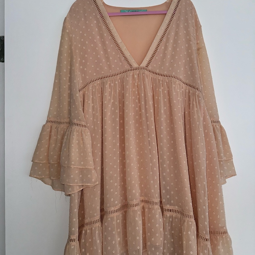 Pink Flowy Dress
